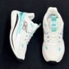 Skechers GO RUN Max Cushion Propulsion Shoes (White & Turquoise)