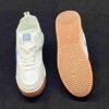 Men's Low-Top Court Sneakers (White & Blue Accent)